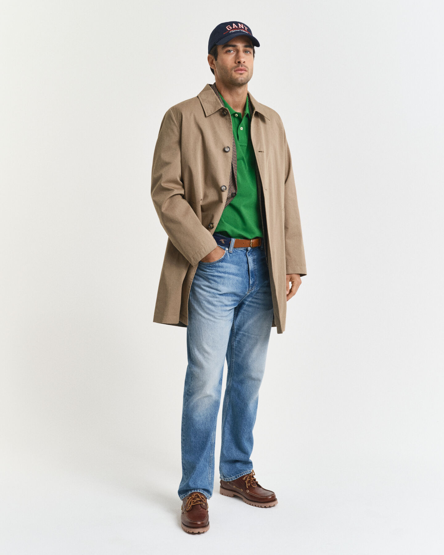 Polo coupe regular en coton piqué Shield