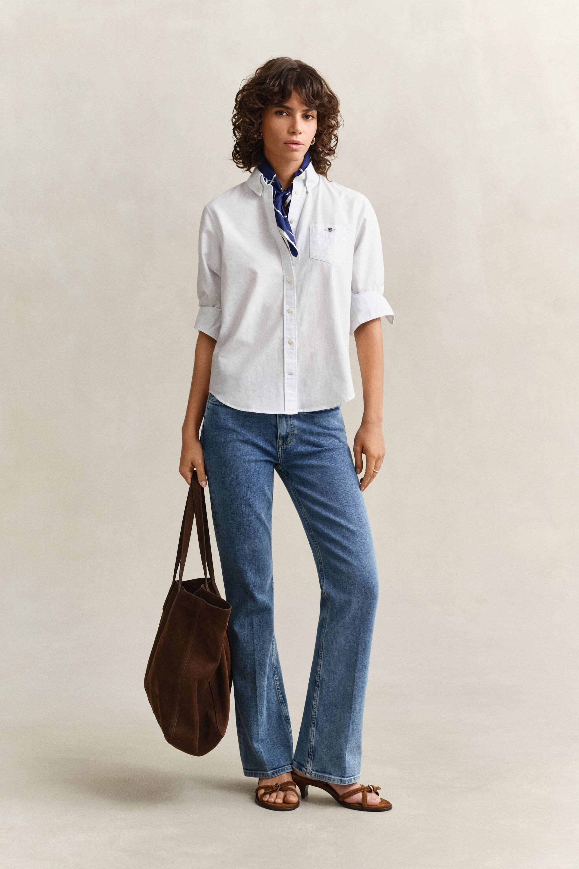 Regular Fit Classic Oxford-overhemd met strepen