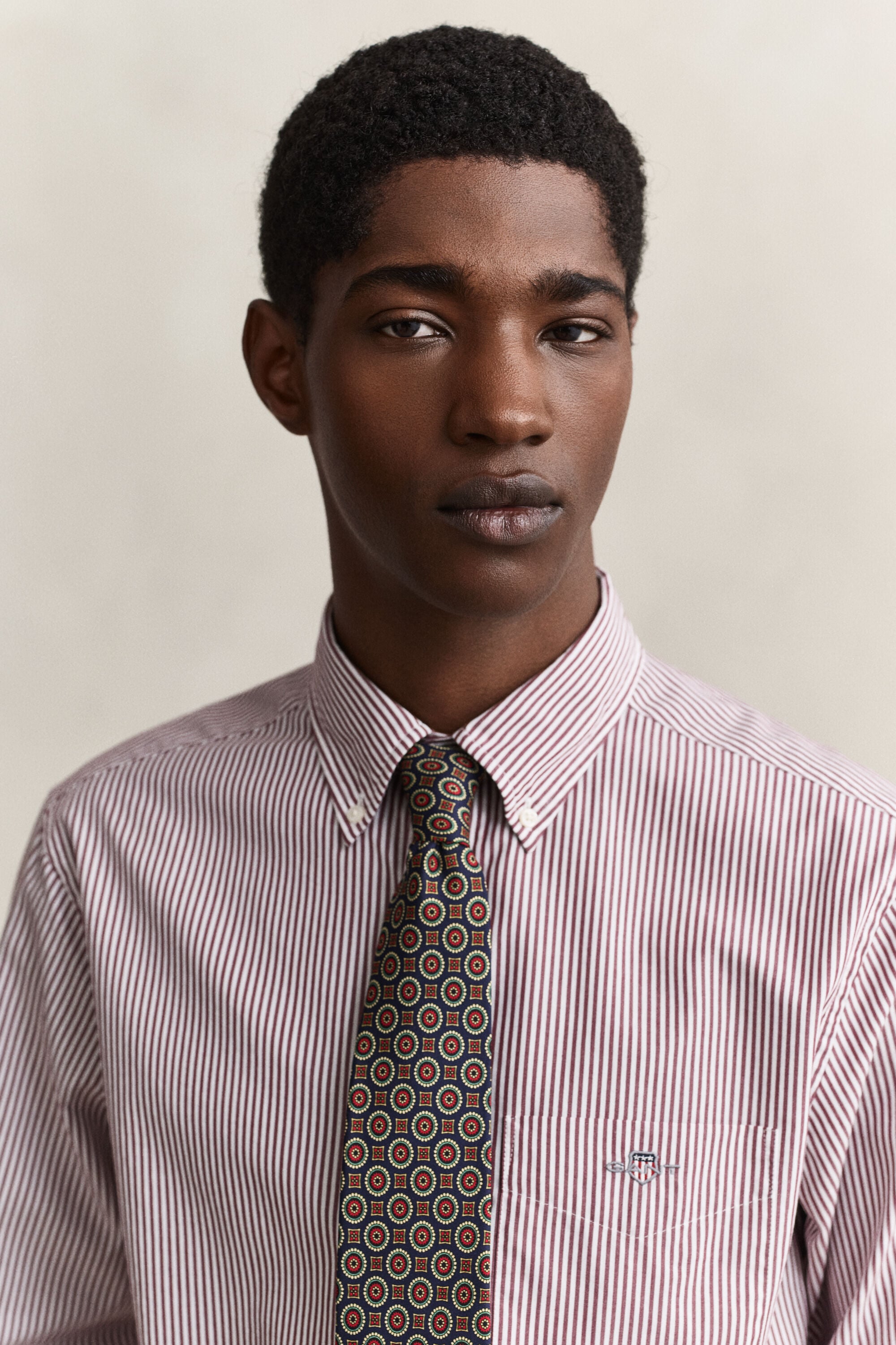 Classic Regular gestreept poplin hemd