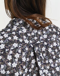 Regular Fit hemd met bloemenprint van katoenvoile