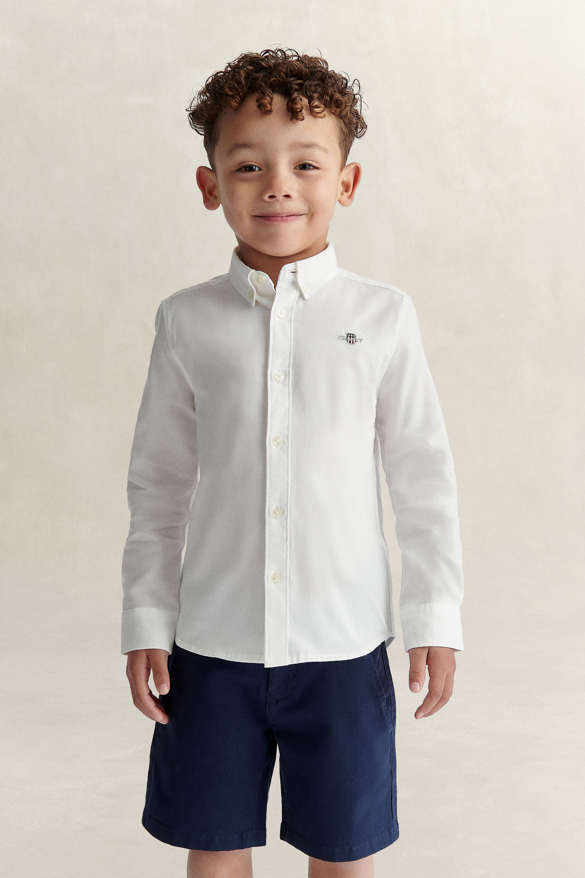 Chemise en coton Oxford Shield Garçon