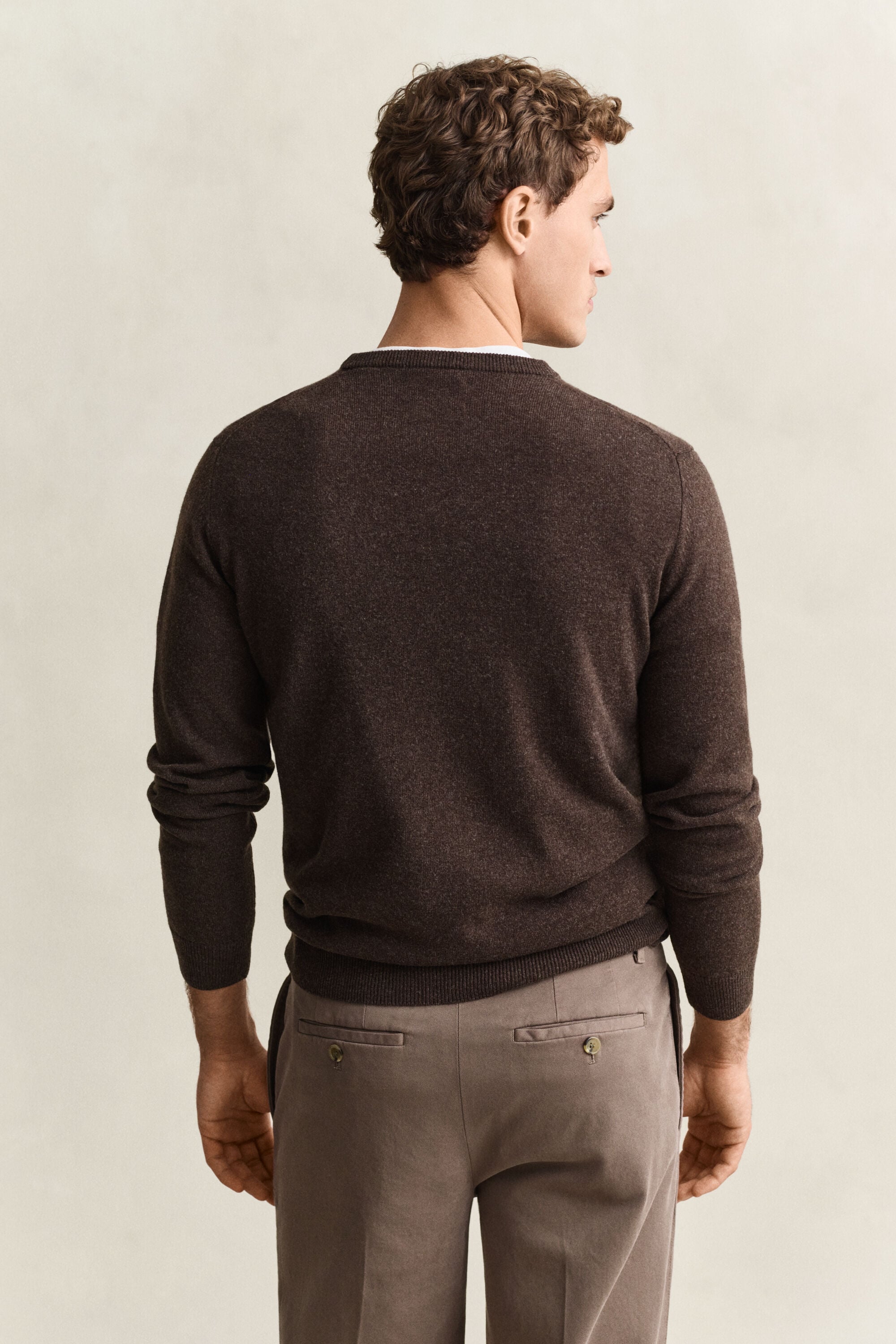 Pull col rond en laine d’agneau