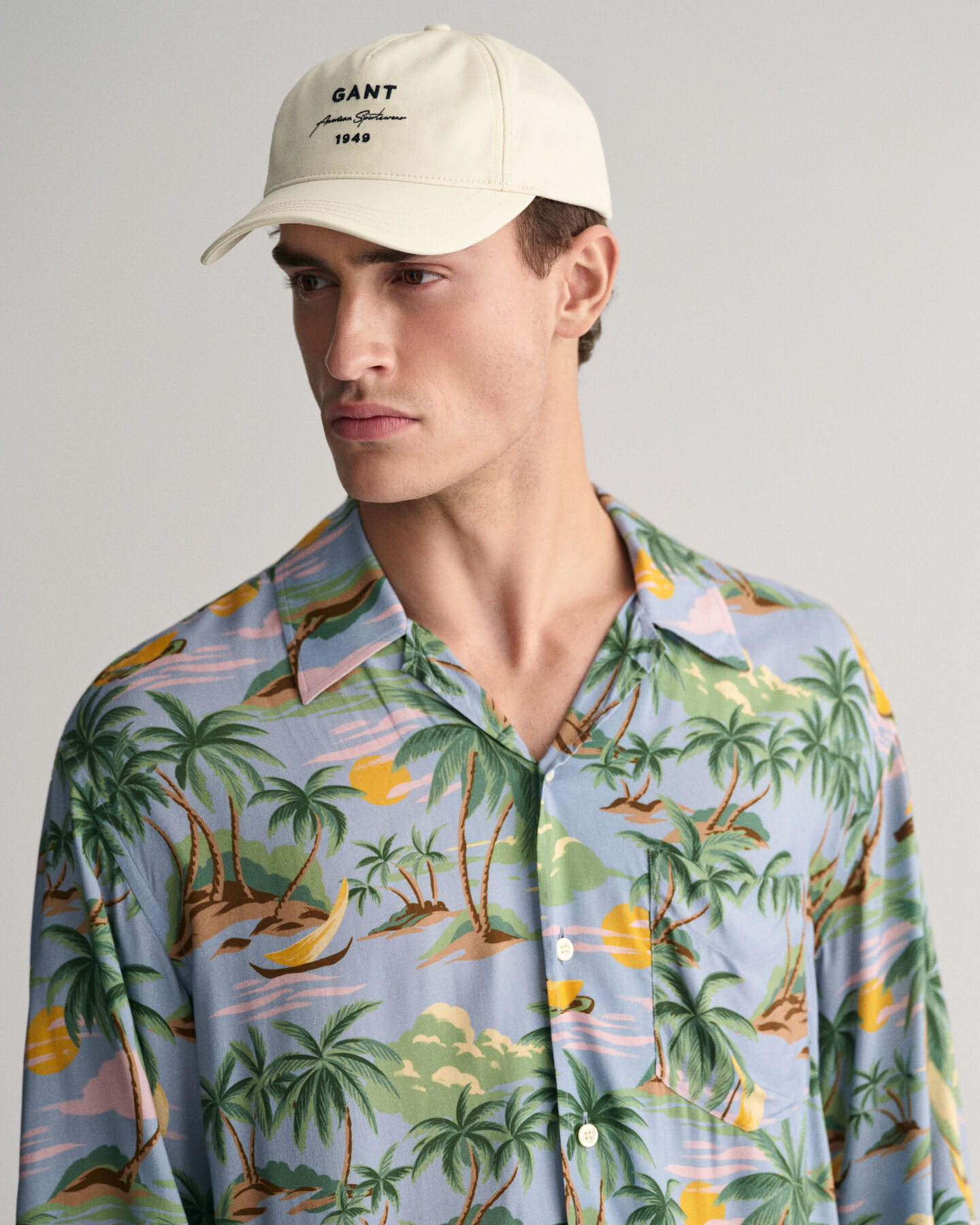 Chemise relaxed fit à manches courtes Hawaiian Print