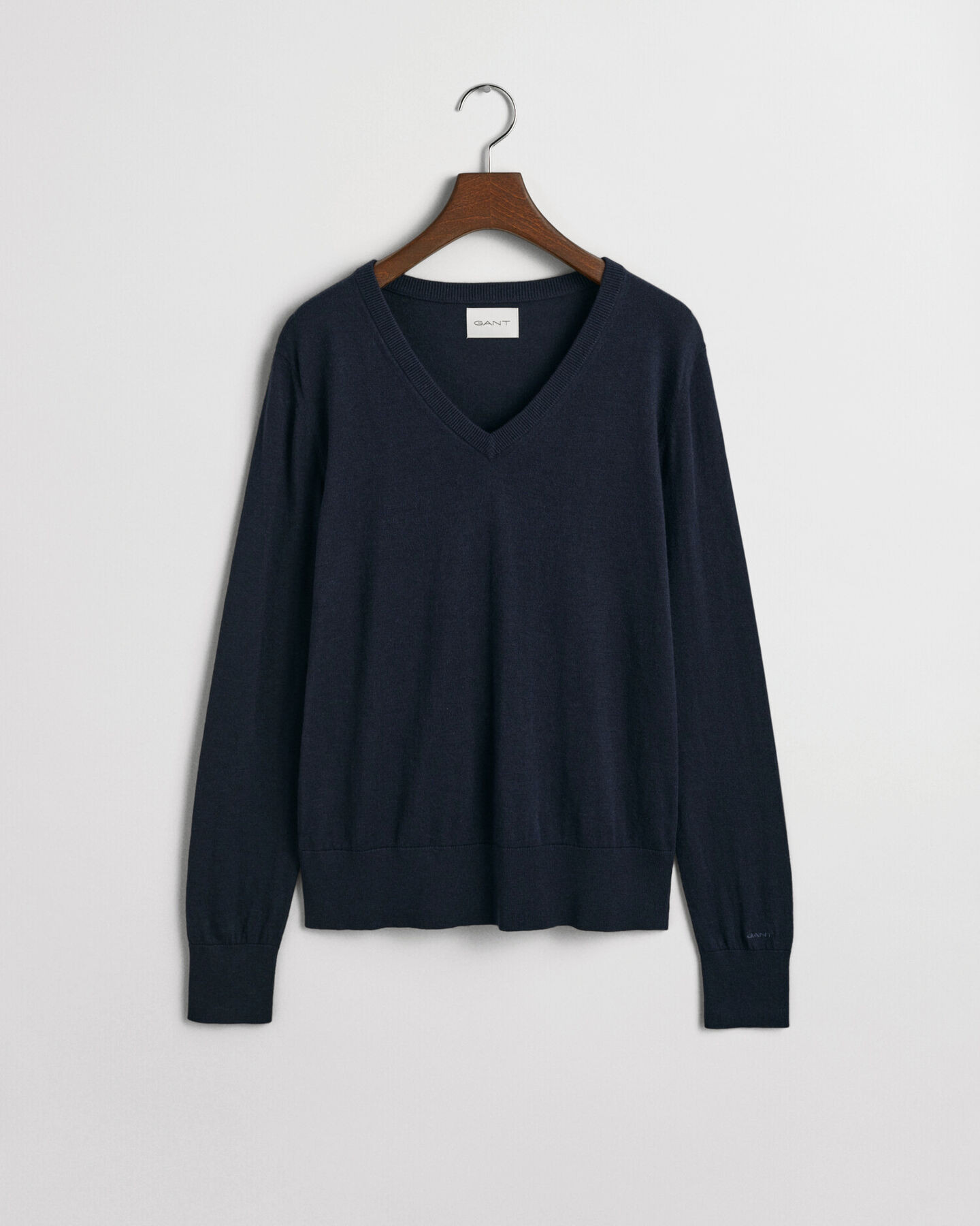 Pull col V en maille fine