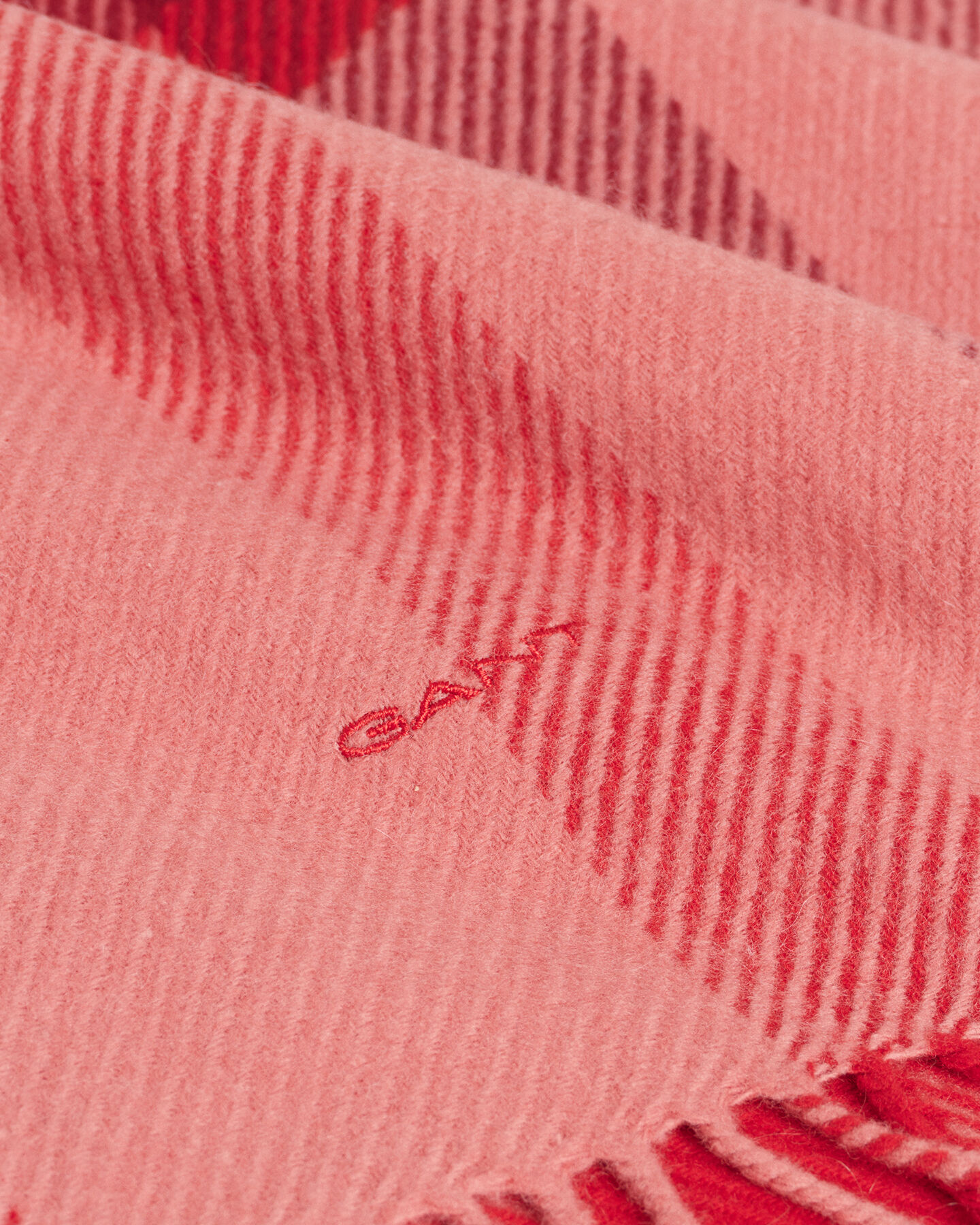 Wollen sjaal met grote ruiten