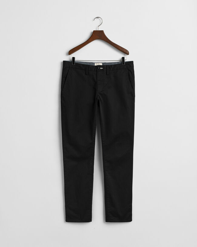 Slim Fit chino van keperstof