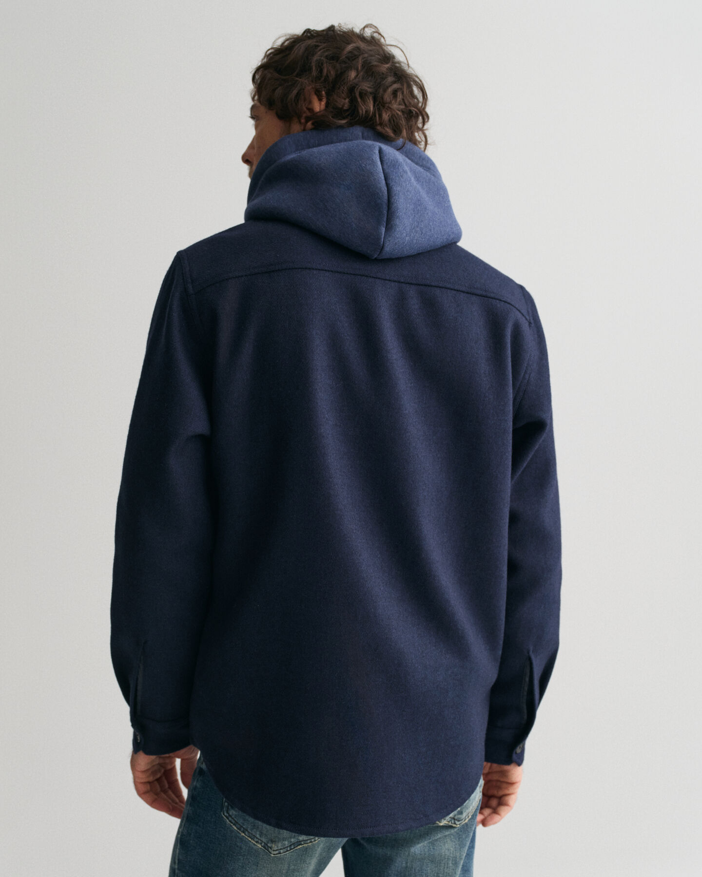 Surchemise en laine mélangée