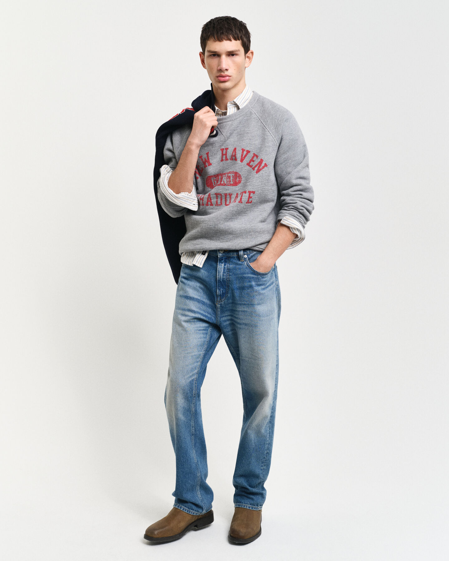 Graphic sweatshirt met ronde hals