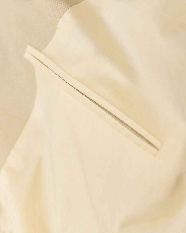 Veste de costume relaxed fit en coton et lin