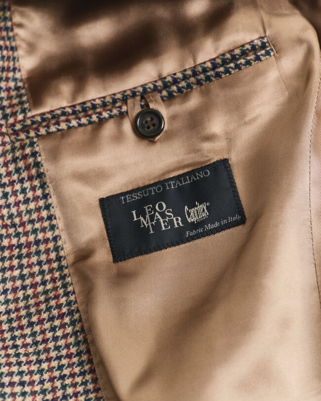 Slim Fit blazer met pied-de-poule ruitje