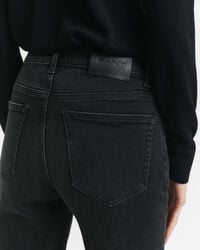 Zwarte Slim Fit cropped jeans