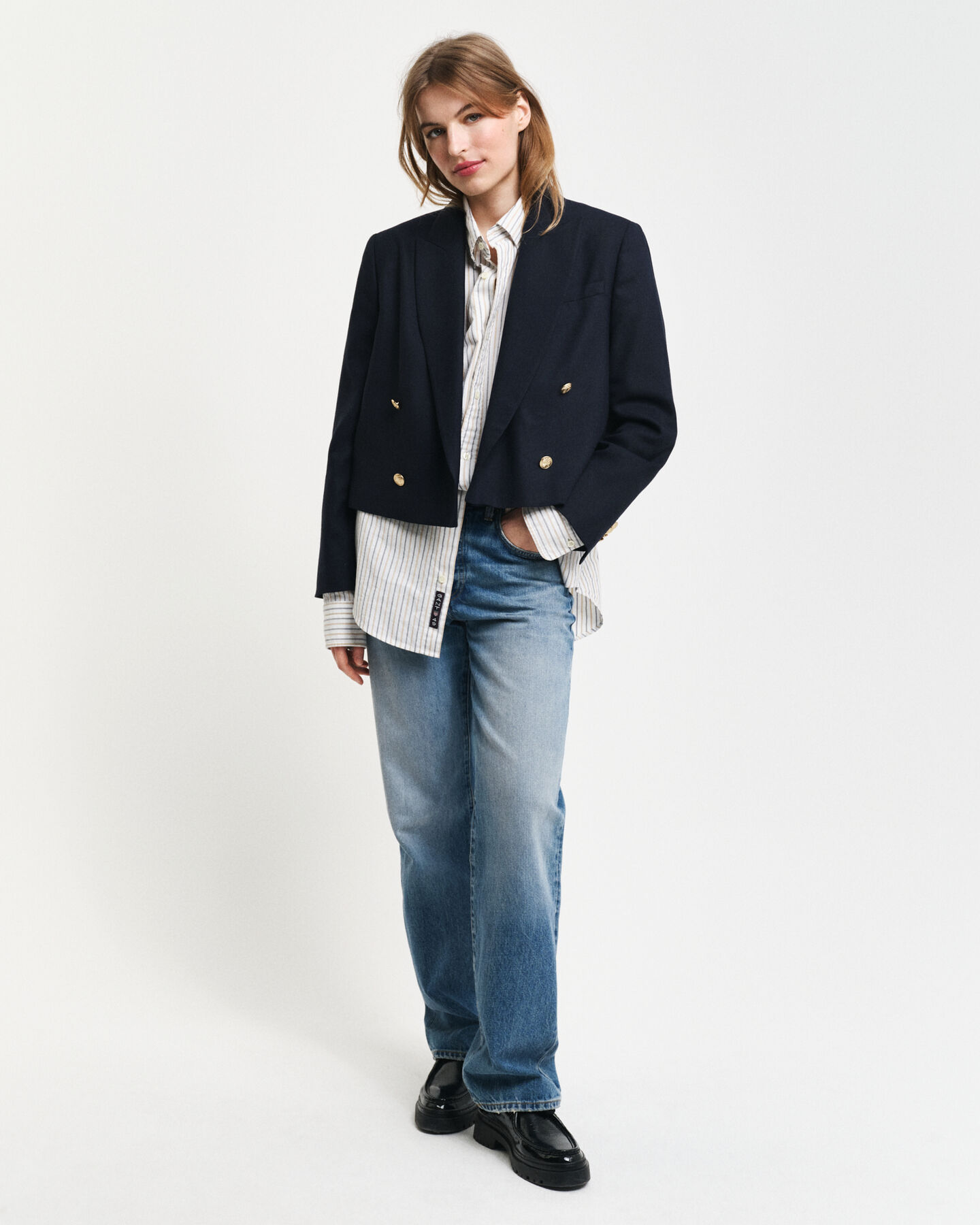 Regular Fit klassiek Oxford-hemd met strepen