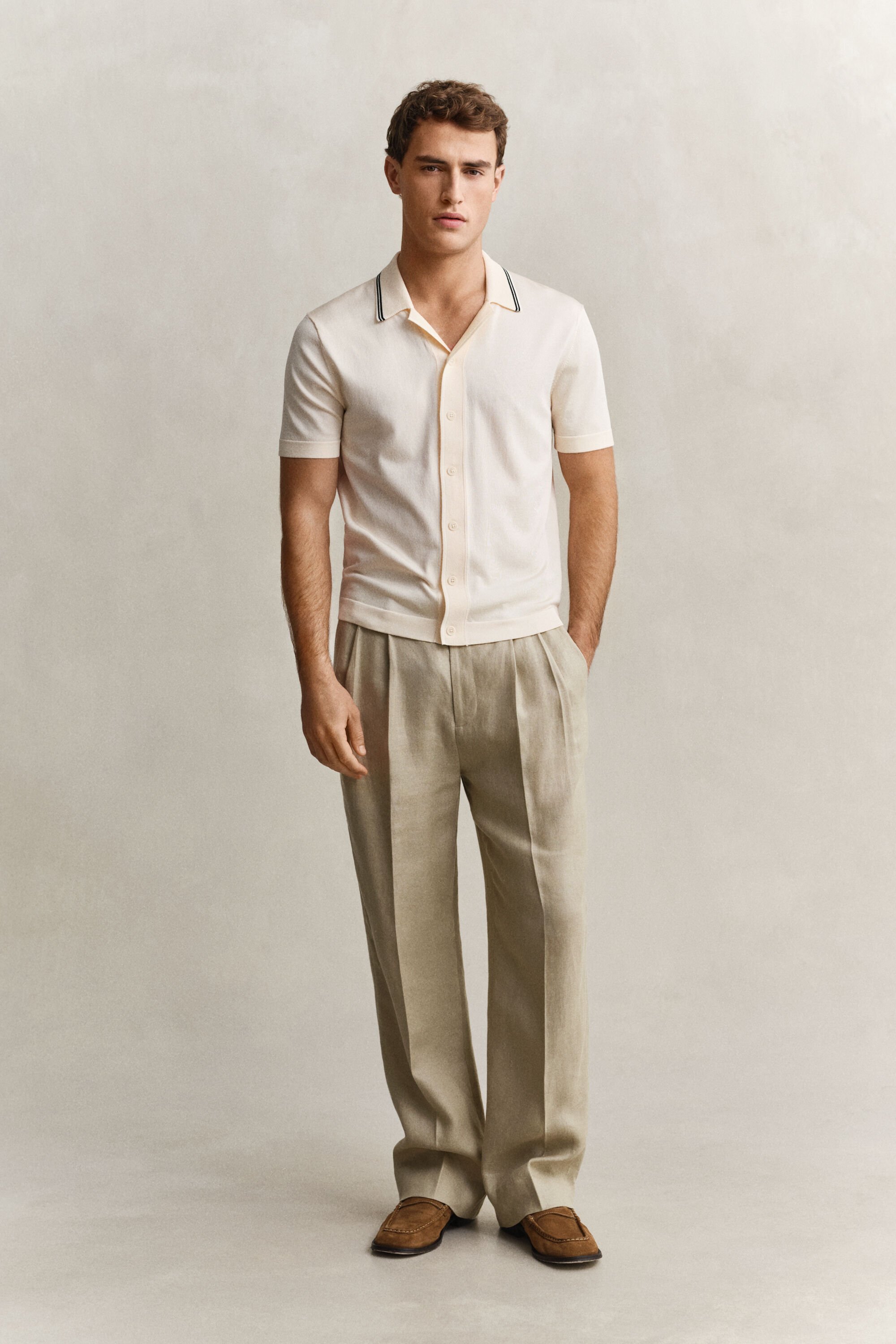 Pantalon de costume en lin