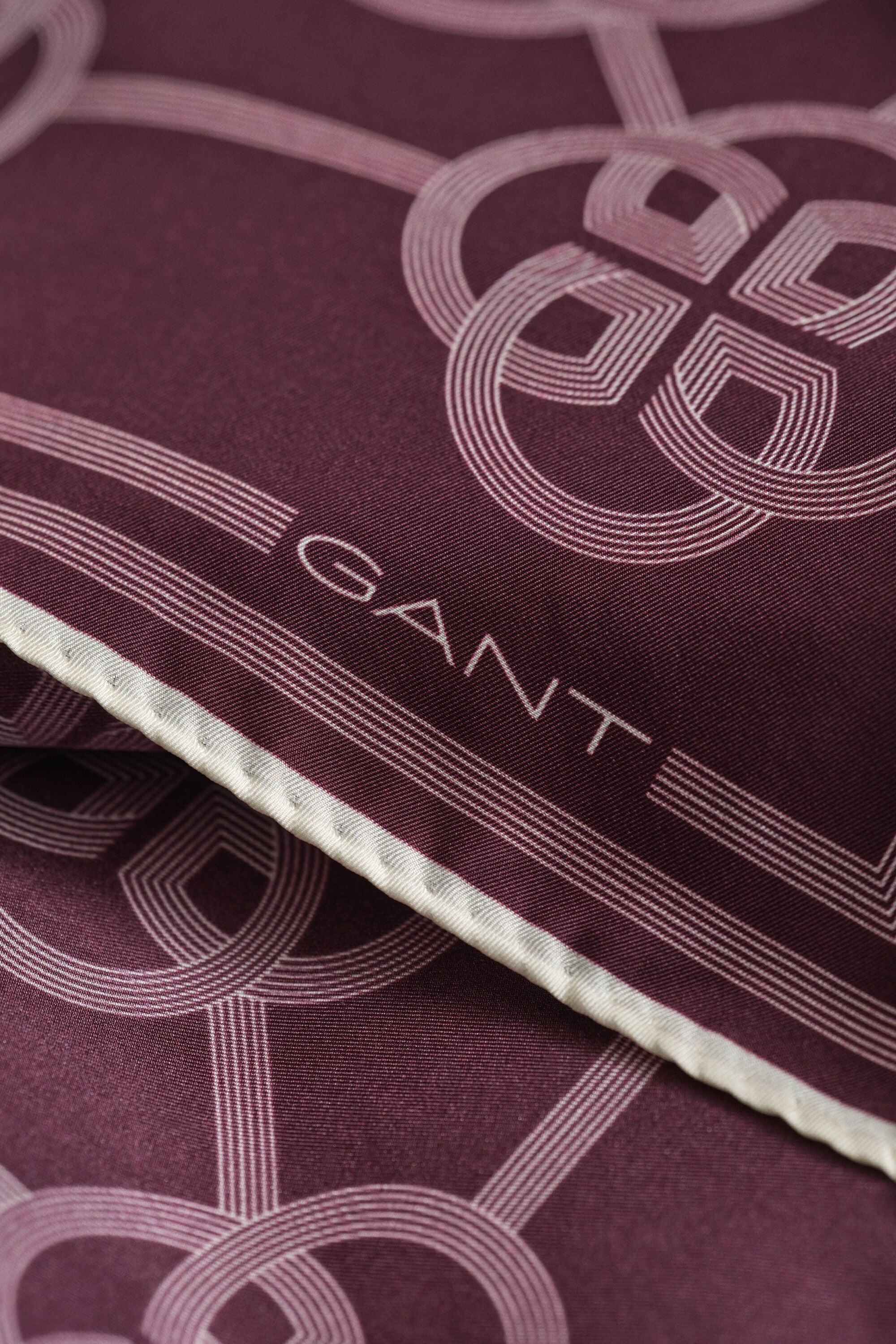 Zijden sjaal met monogramprint