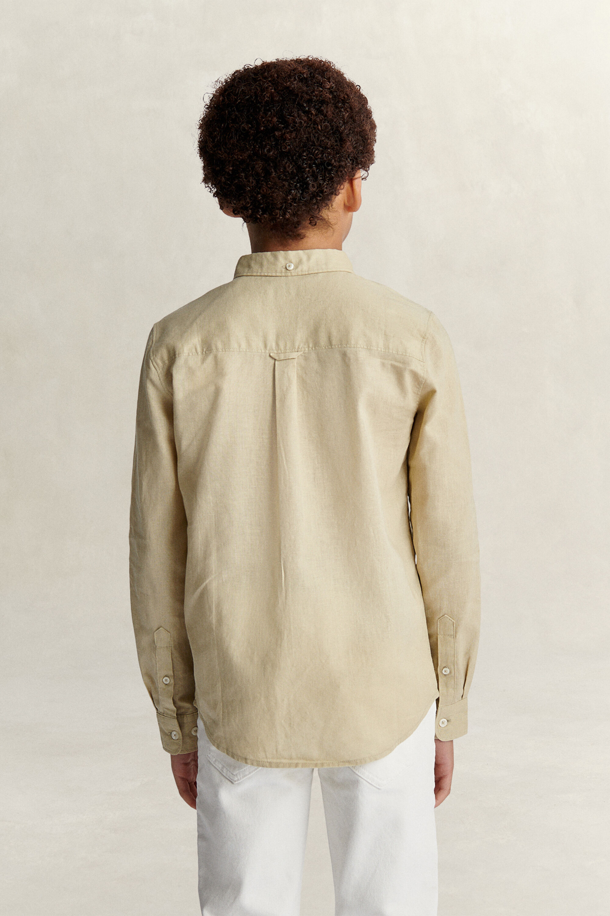Chemise en lin mélangé Ado Garçon