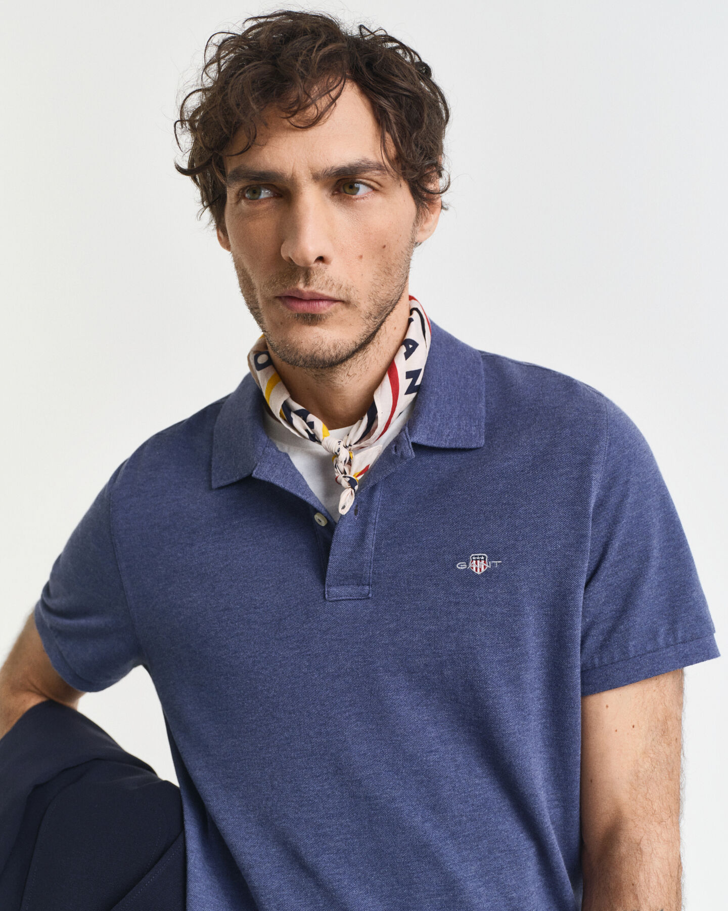 Regular Fit Shield piqué poloshirt