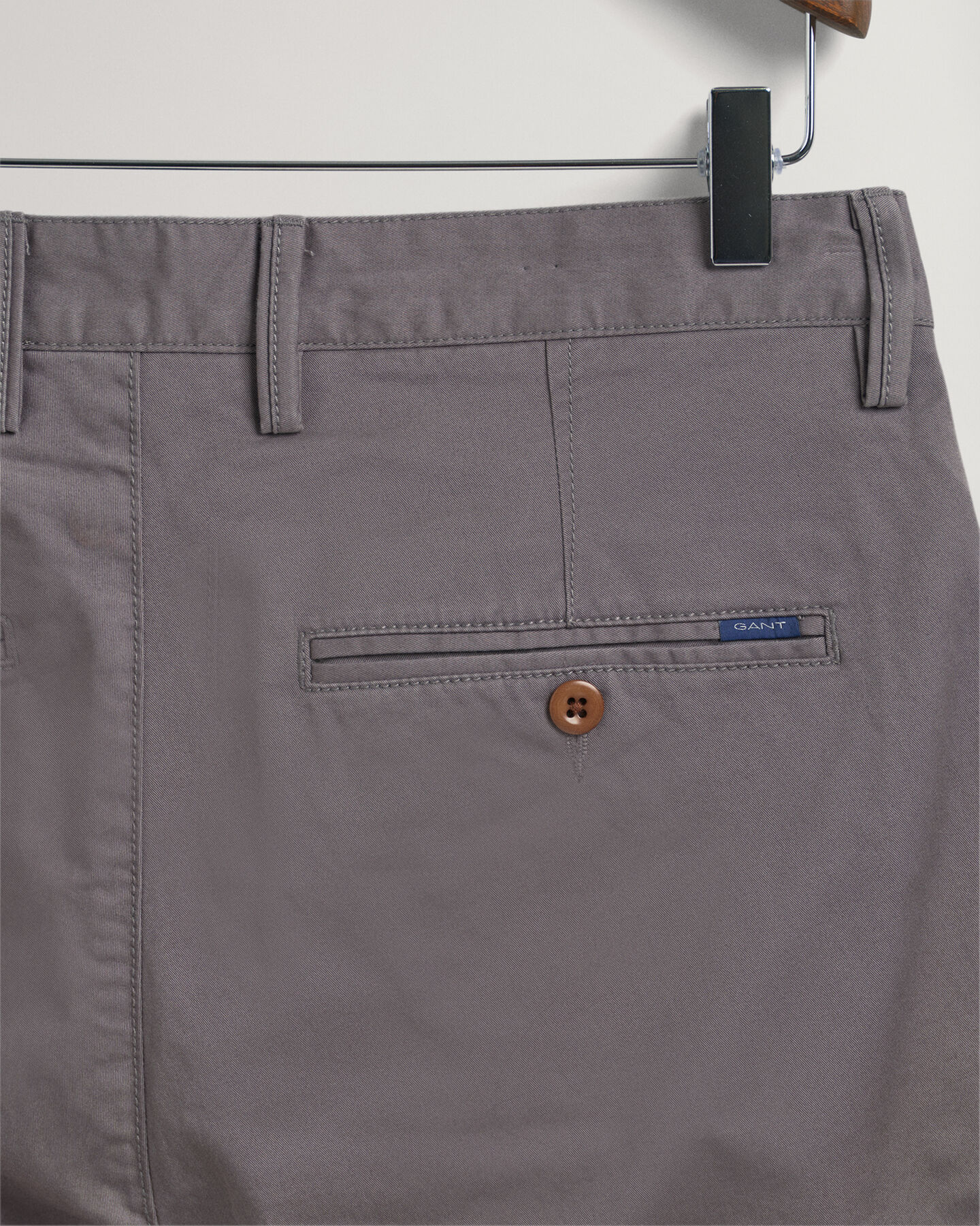 Hallden Slim Fit chino van keperstof