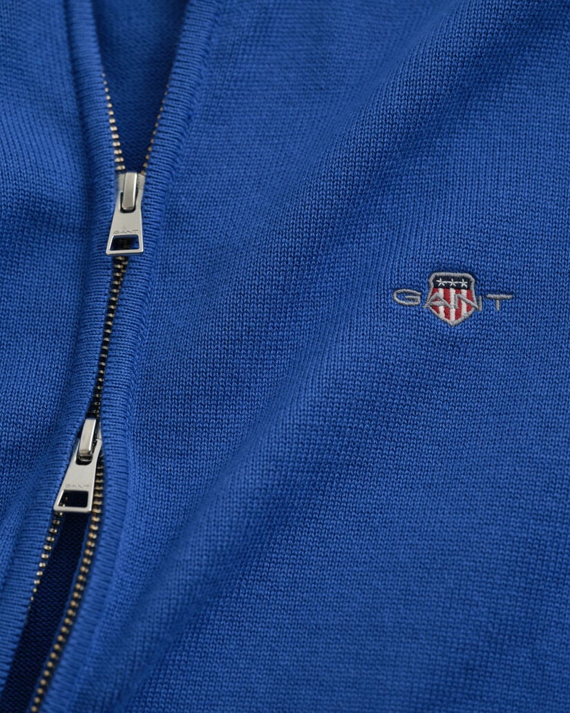 Casual vest van katoen met ritssluiting