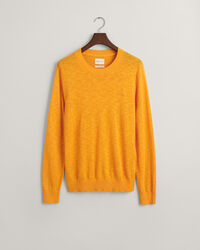 Pull ras du cou en coton et lin