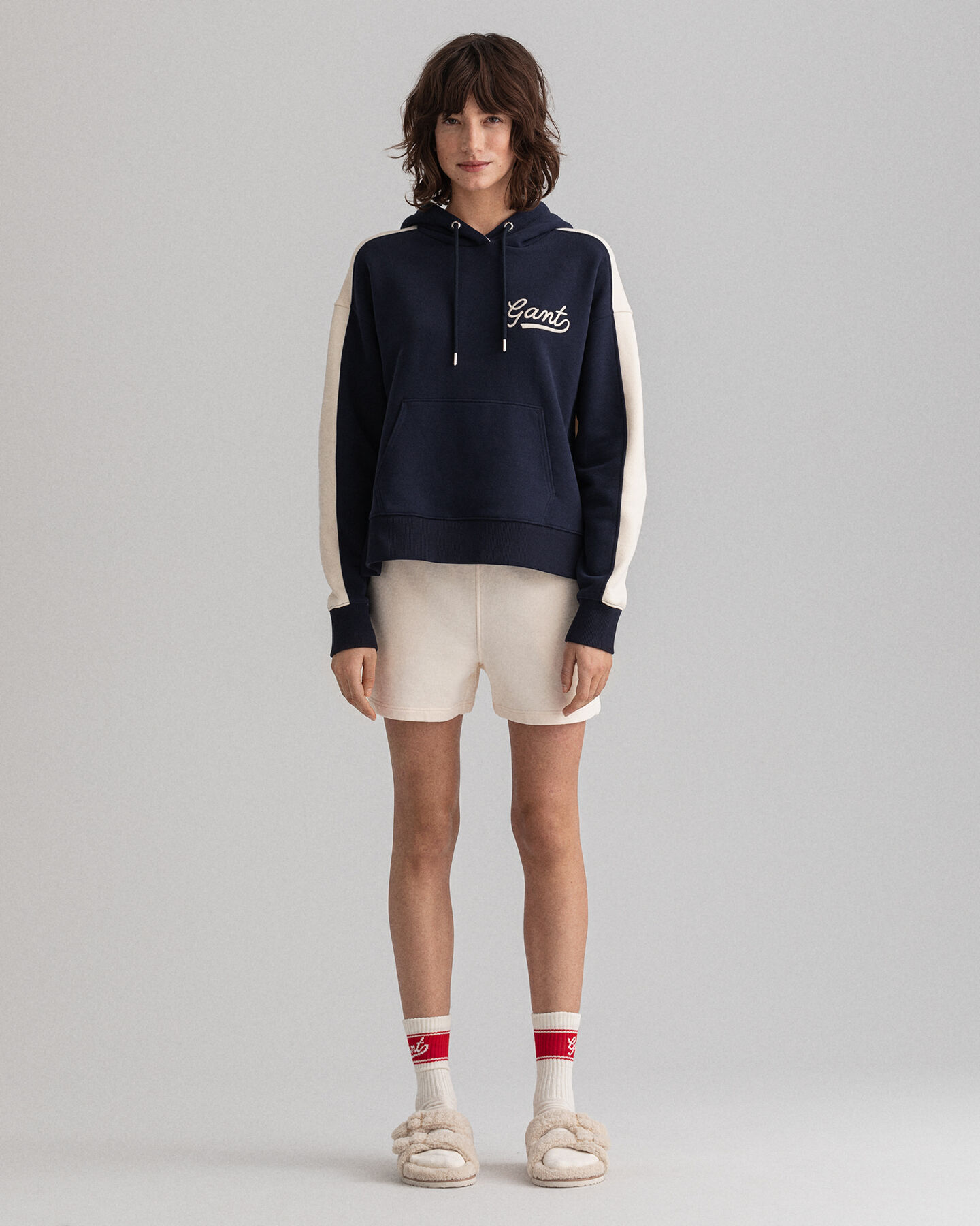 Sweat à capuche en colour-block