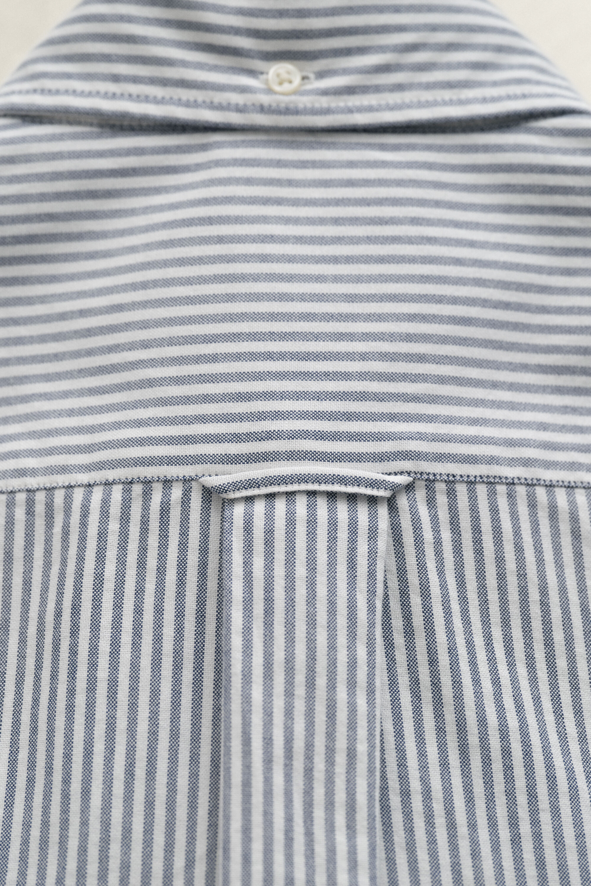 Chemise en coton Oxford classique à rayures Banker