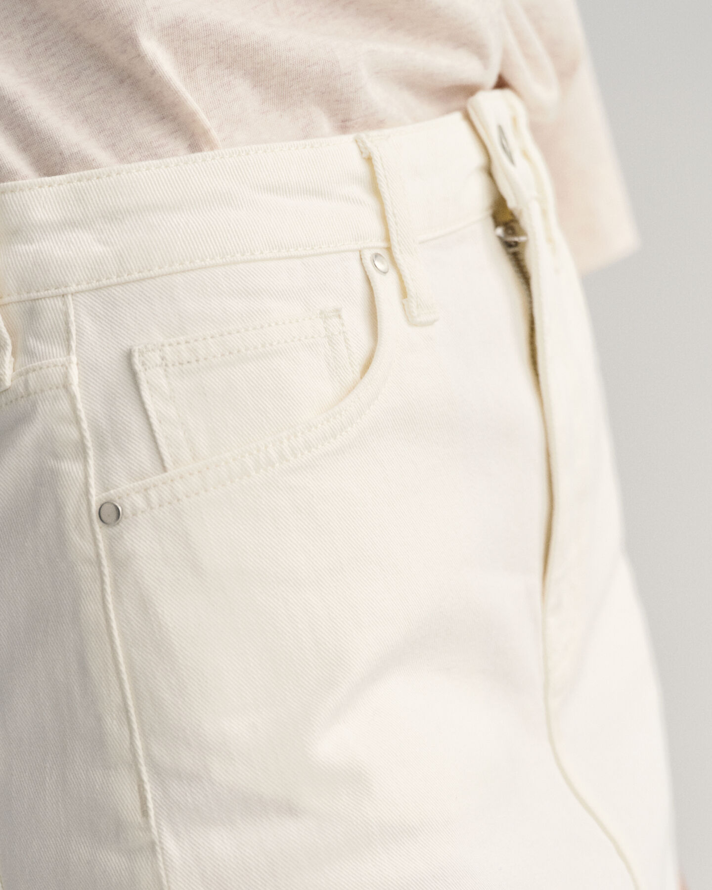 Jupe en denim blanc