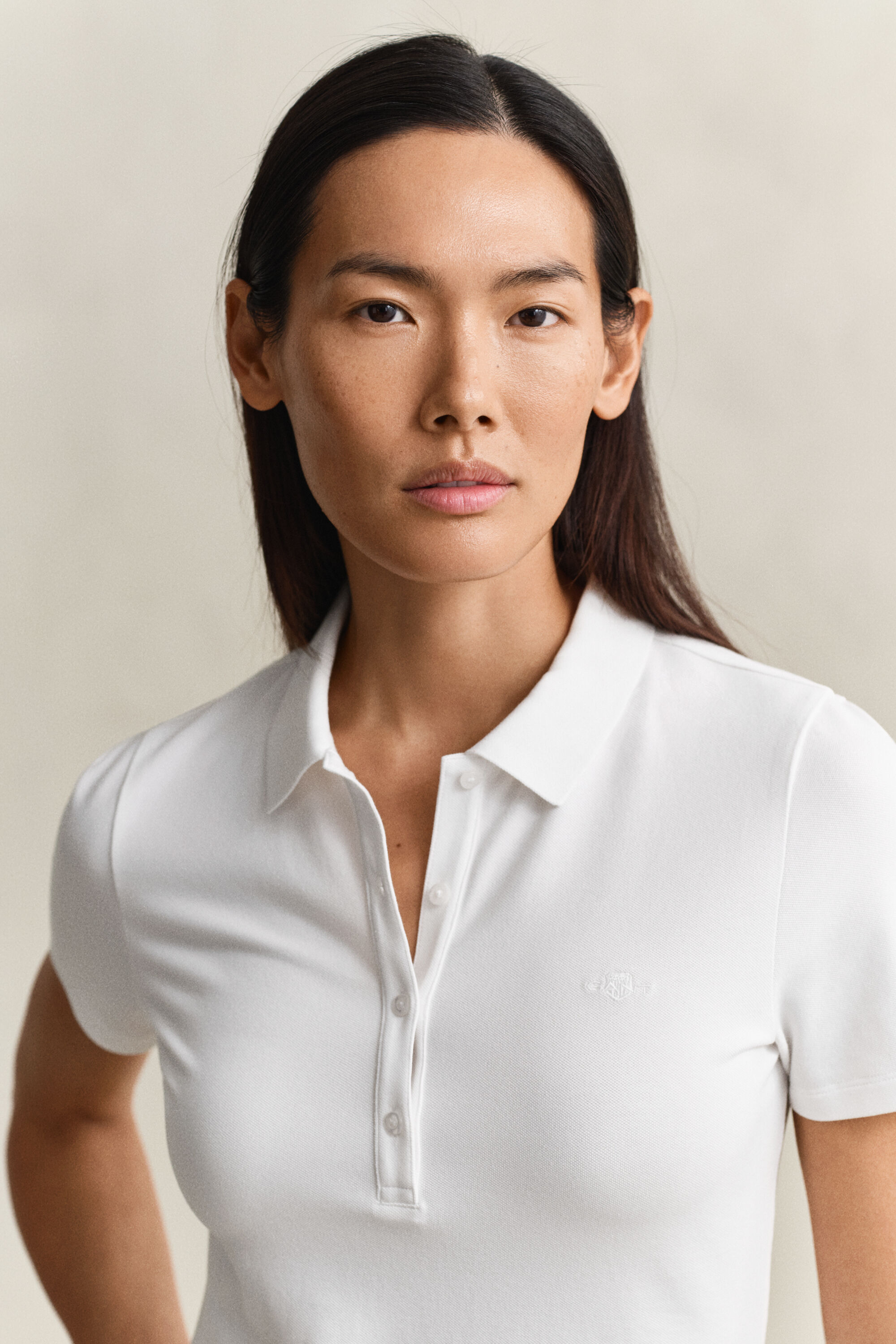 Robe polo en coton piqué Shield