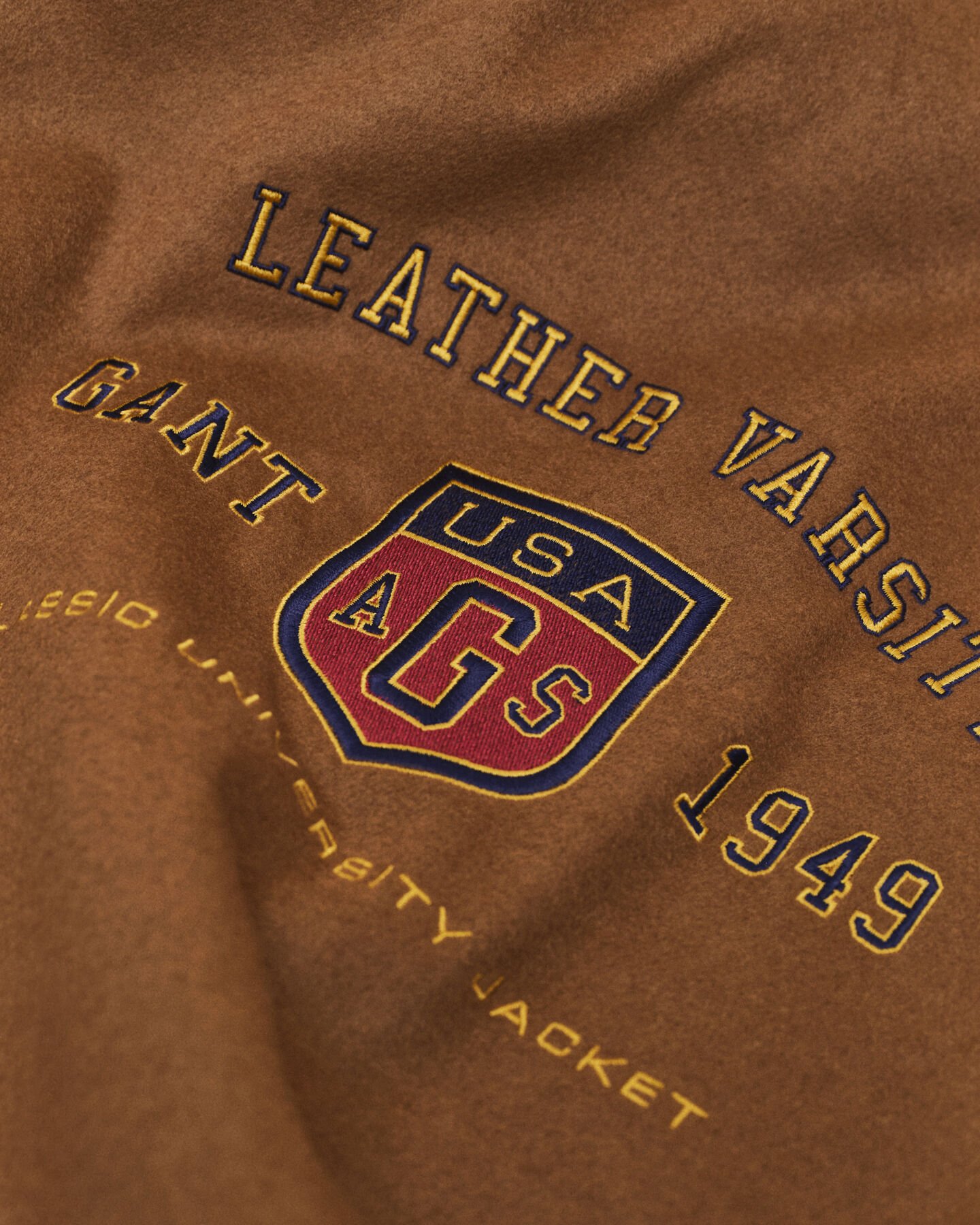 Veste Varsity de GANT en cuir