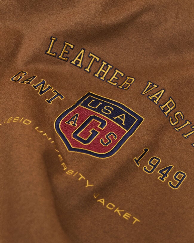 Veste Varsity de GANT en cuir