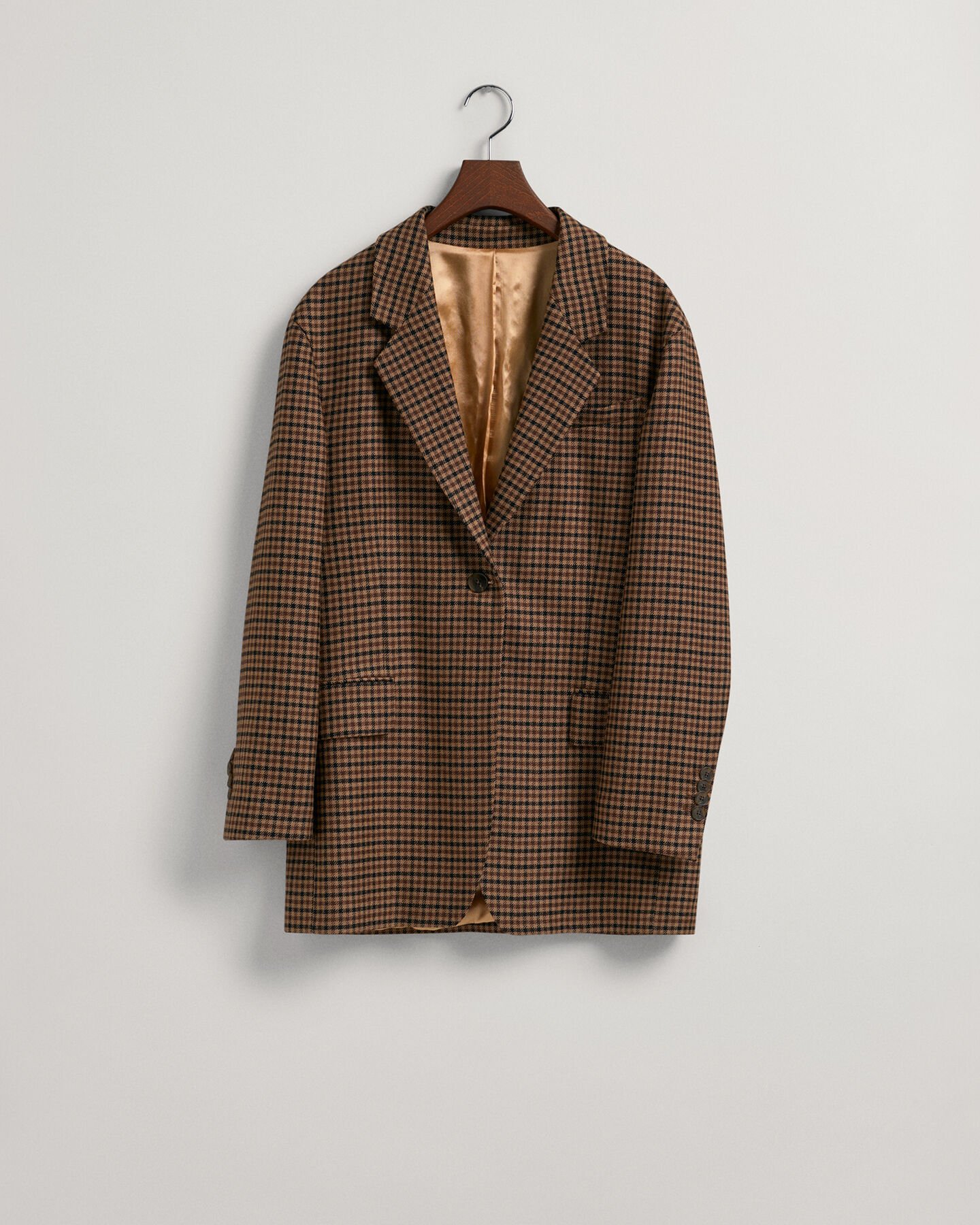 Veste blazer ultra ample à carreaux