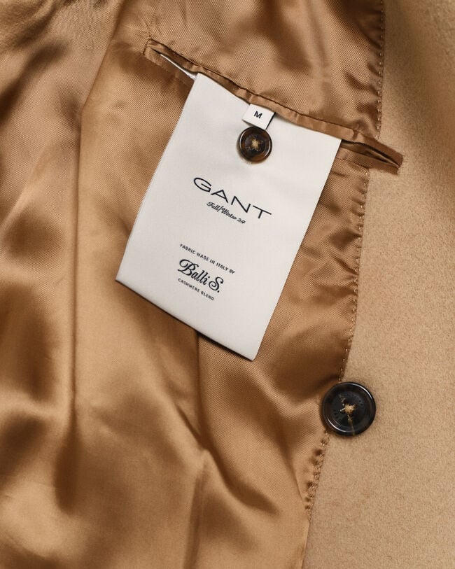 Manteau à boutonnage croisé en laine