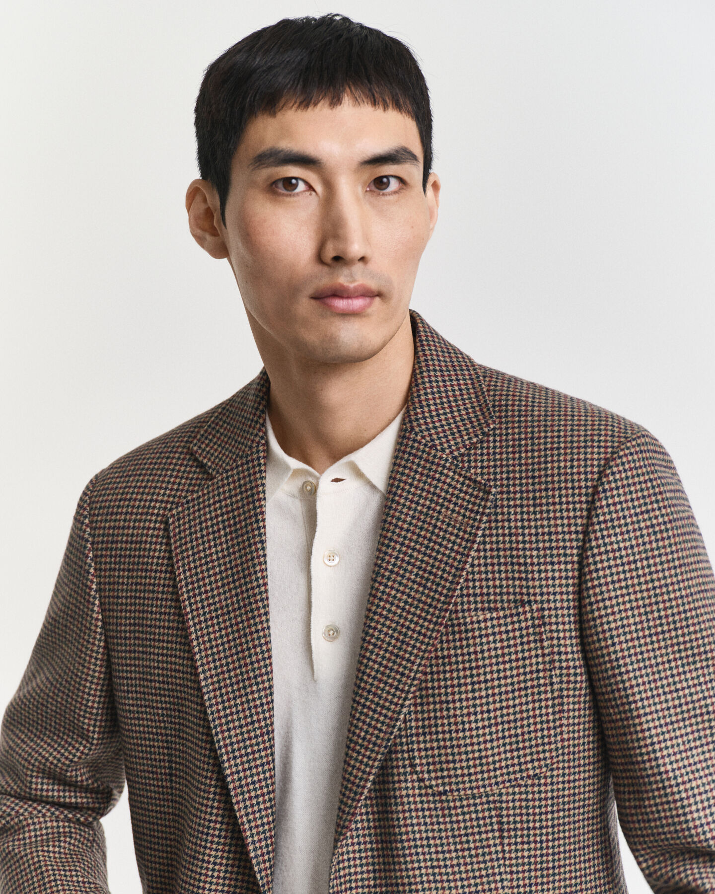 Slim Fit blazer met pied-de-poule ruitje