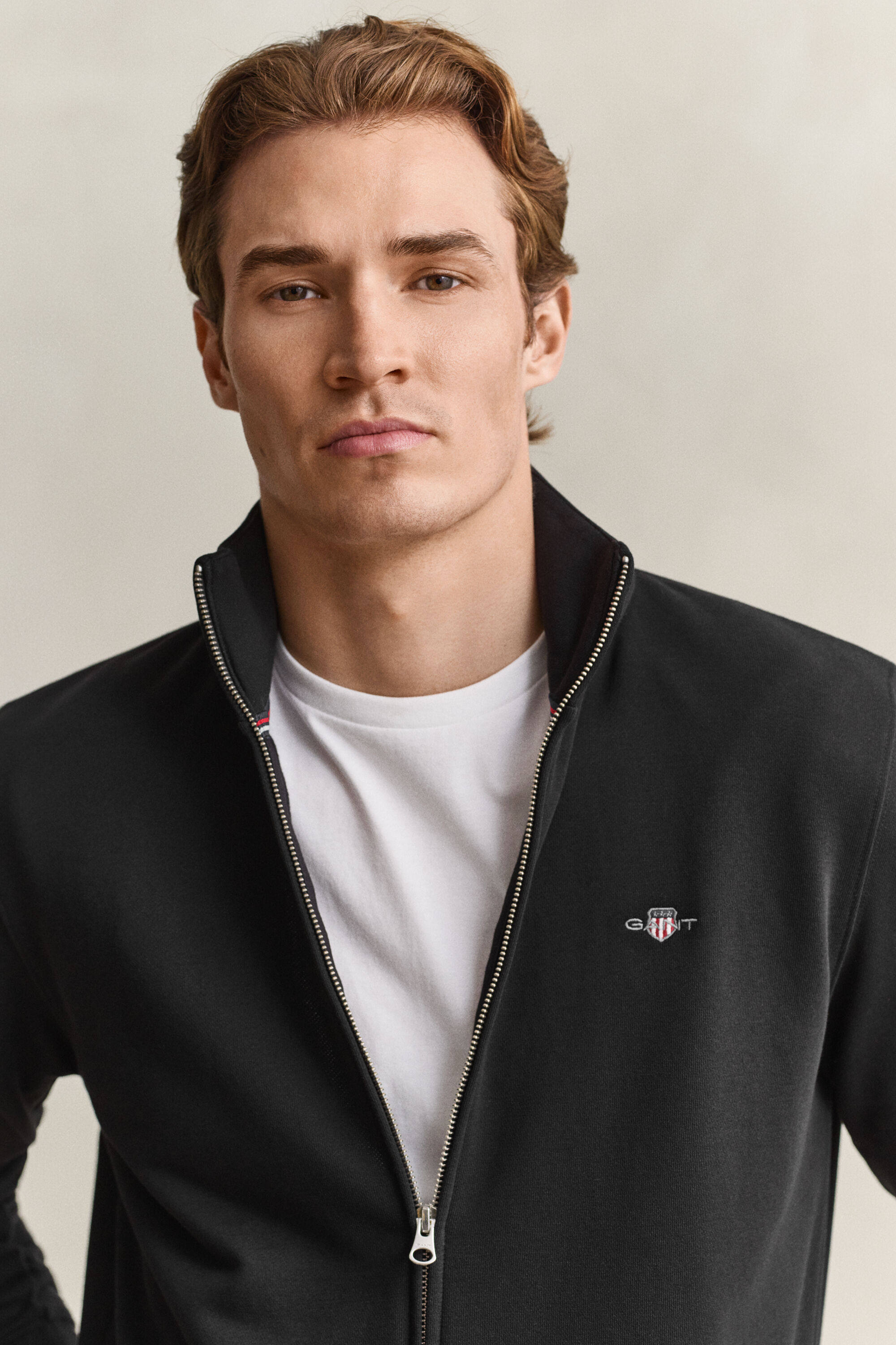 Shield sweatshirt met ritssluiting