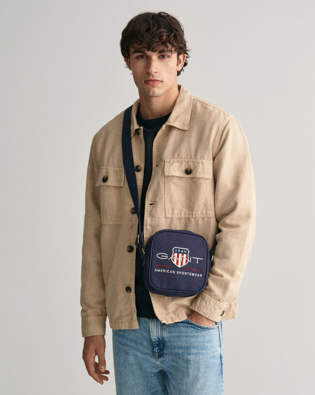 Gekleurde Shield crossbodytas