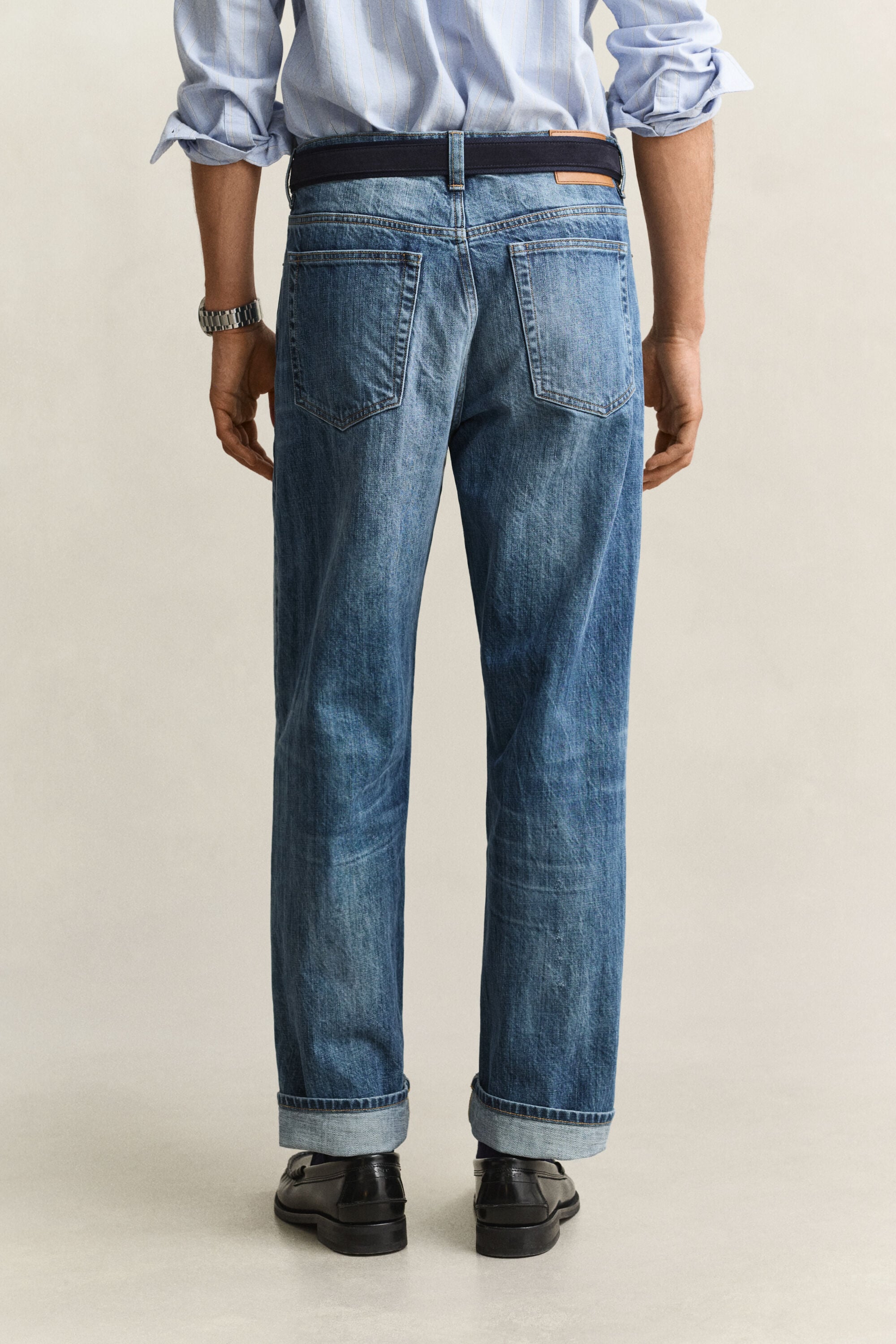 Jeans met een Archive-wassing