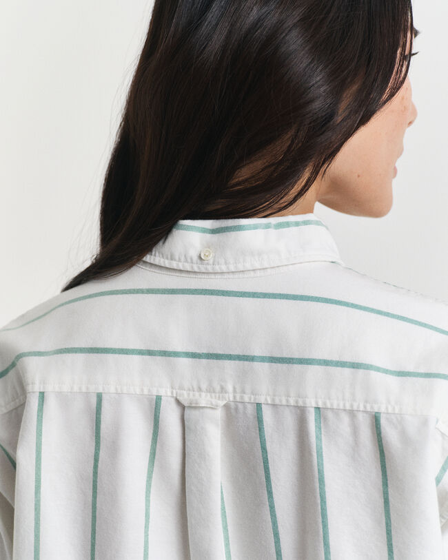 Relaxed Fit Classic Oxford-hemd met strepen