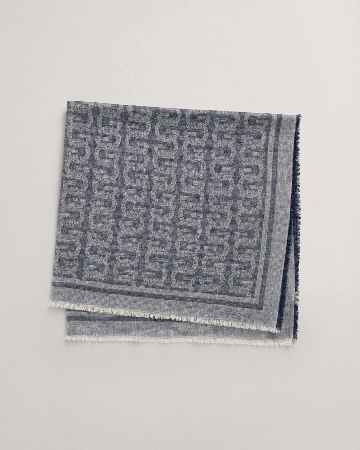 G Patterned lichtgewicht wollen sjaal