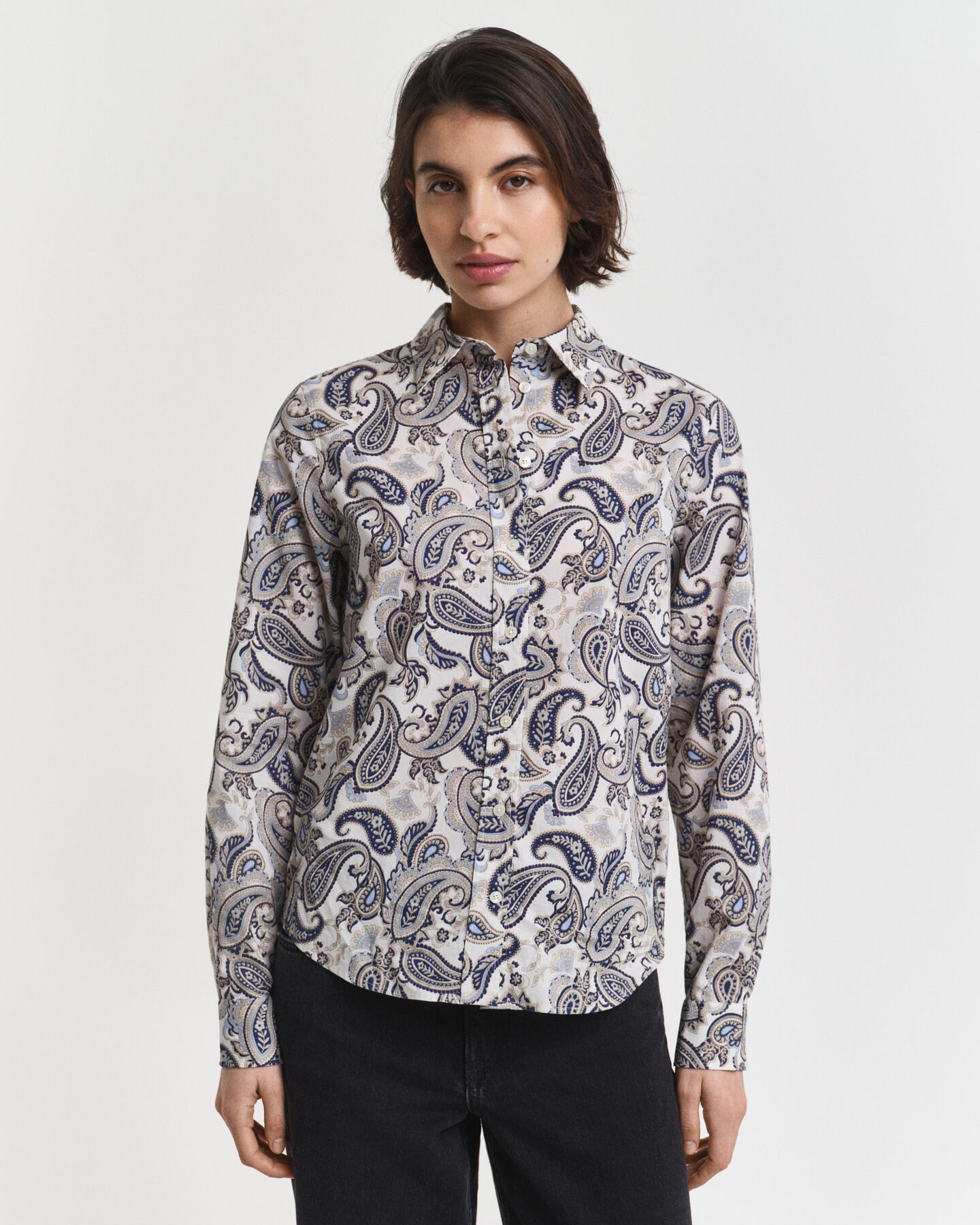 Paisley hemd van katoenen voile