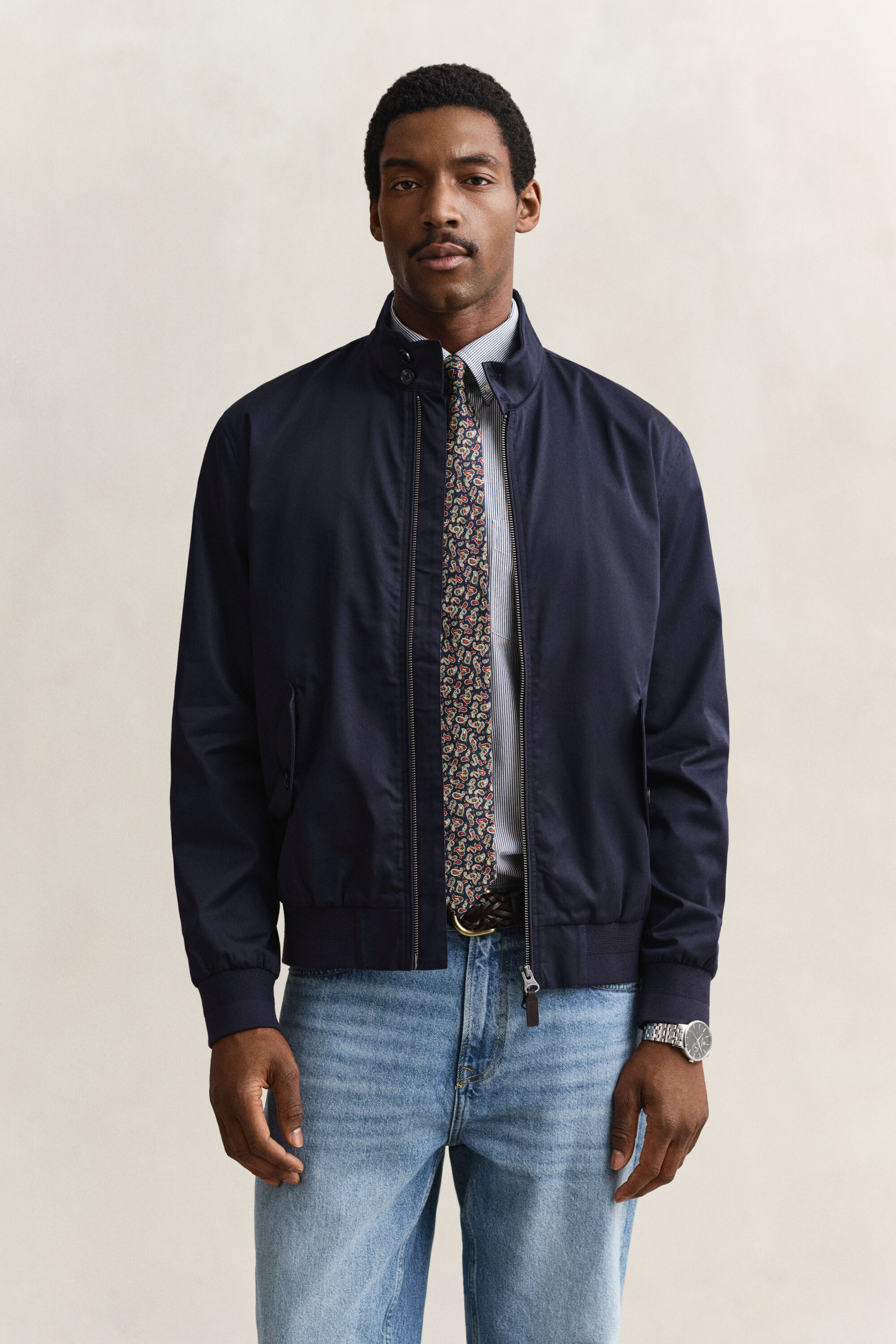 Veste Harrington en coton mélangé