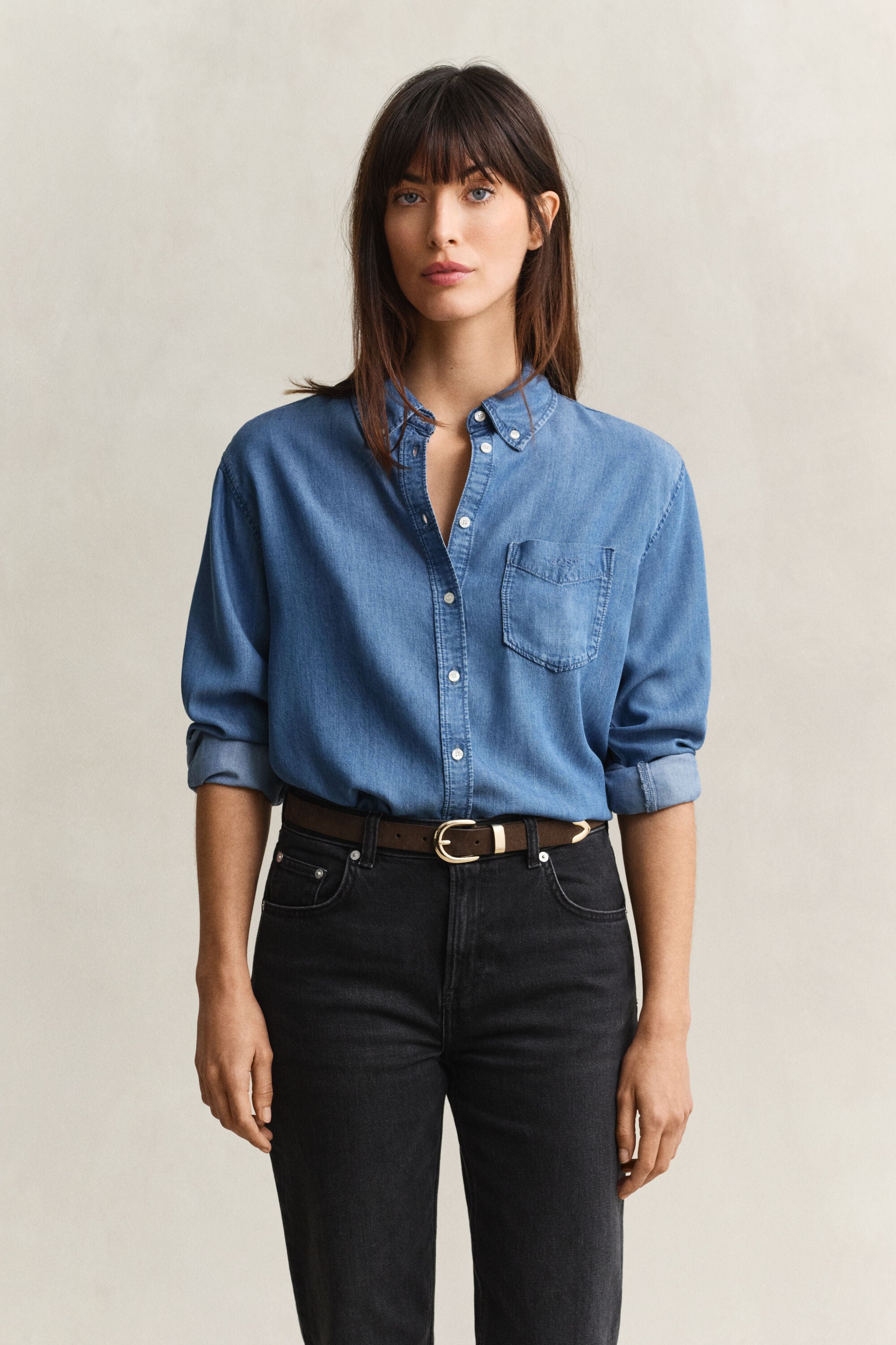 Chemise indigo