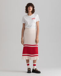 Plooirok met strepen