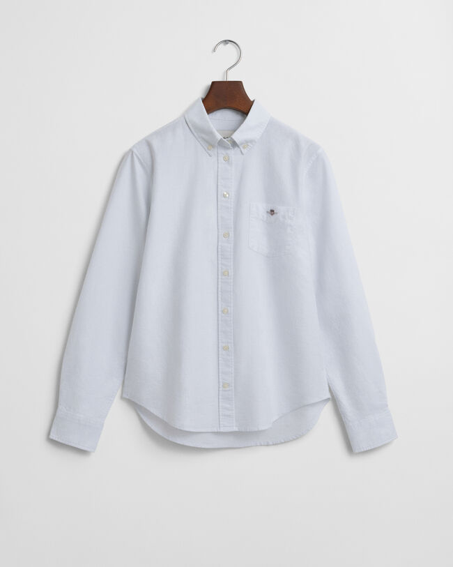 Chemise coupe regular classique en coton Oxford à rayures