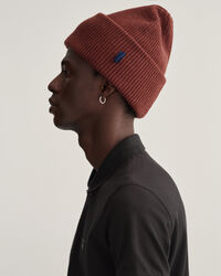 Ribgebreide beanie