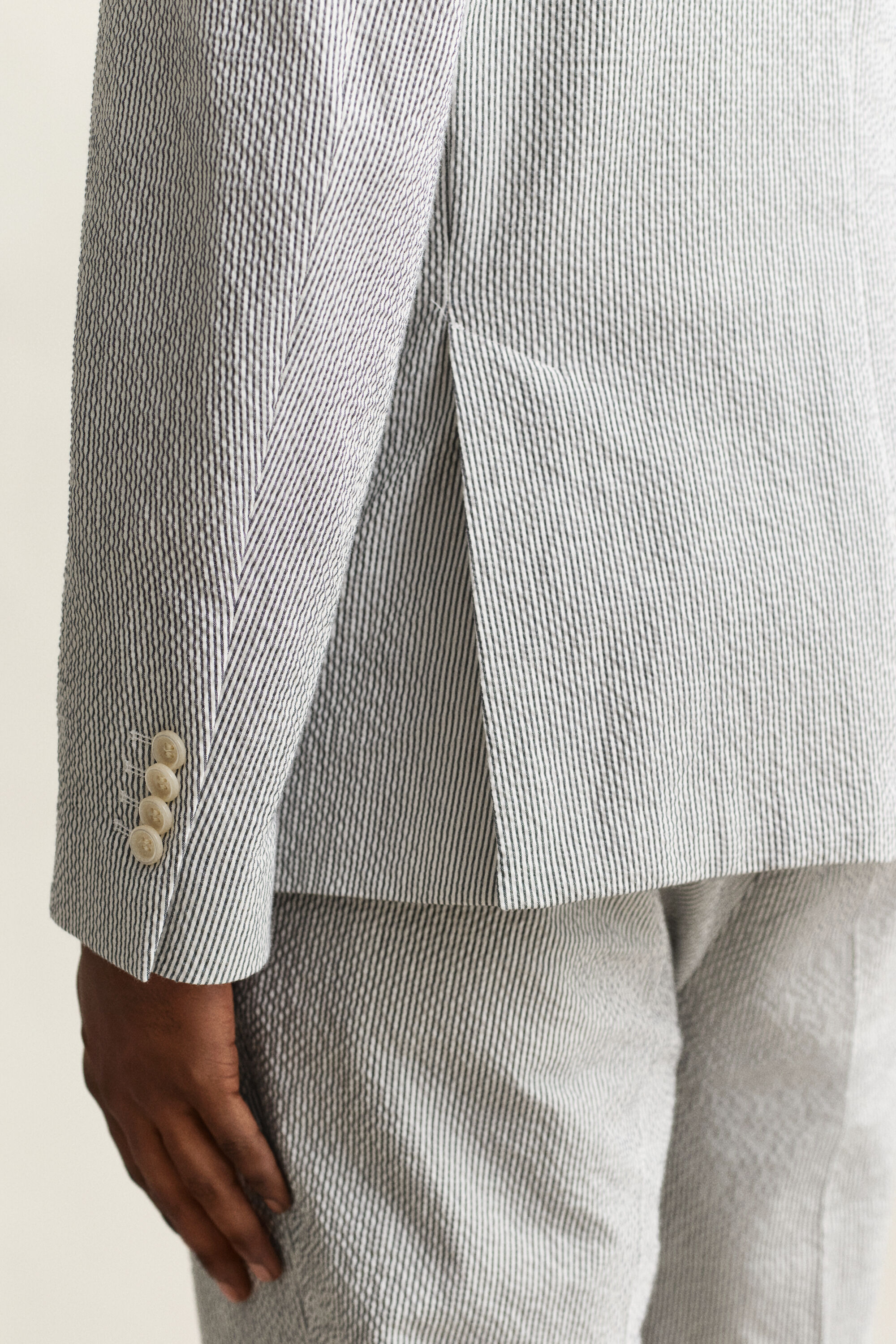 Veste de costume en seersucker