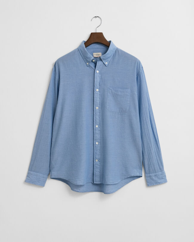 Relaxed Fit indigo chambray hemd