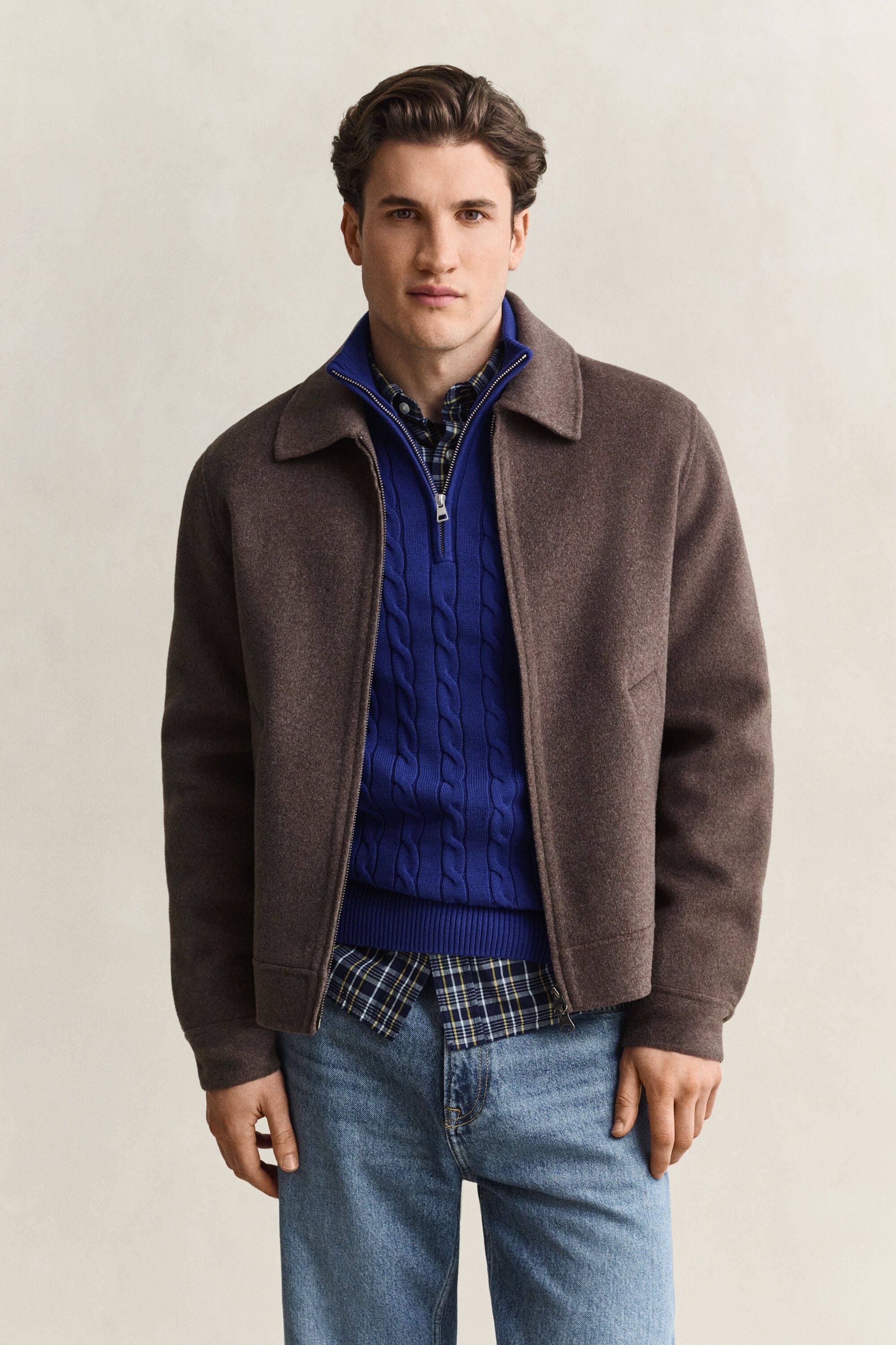 Veste cousue main