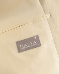 Veste de costume relaxed fit en coton et lin