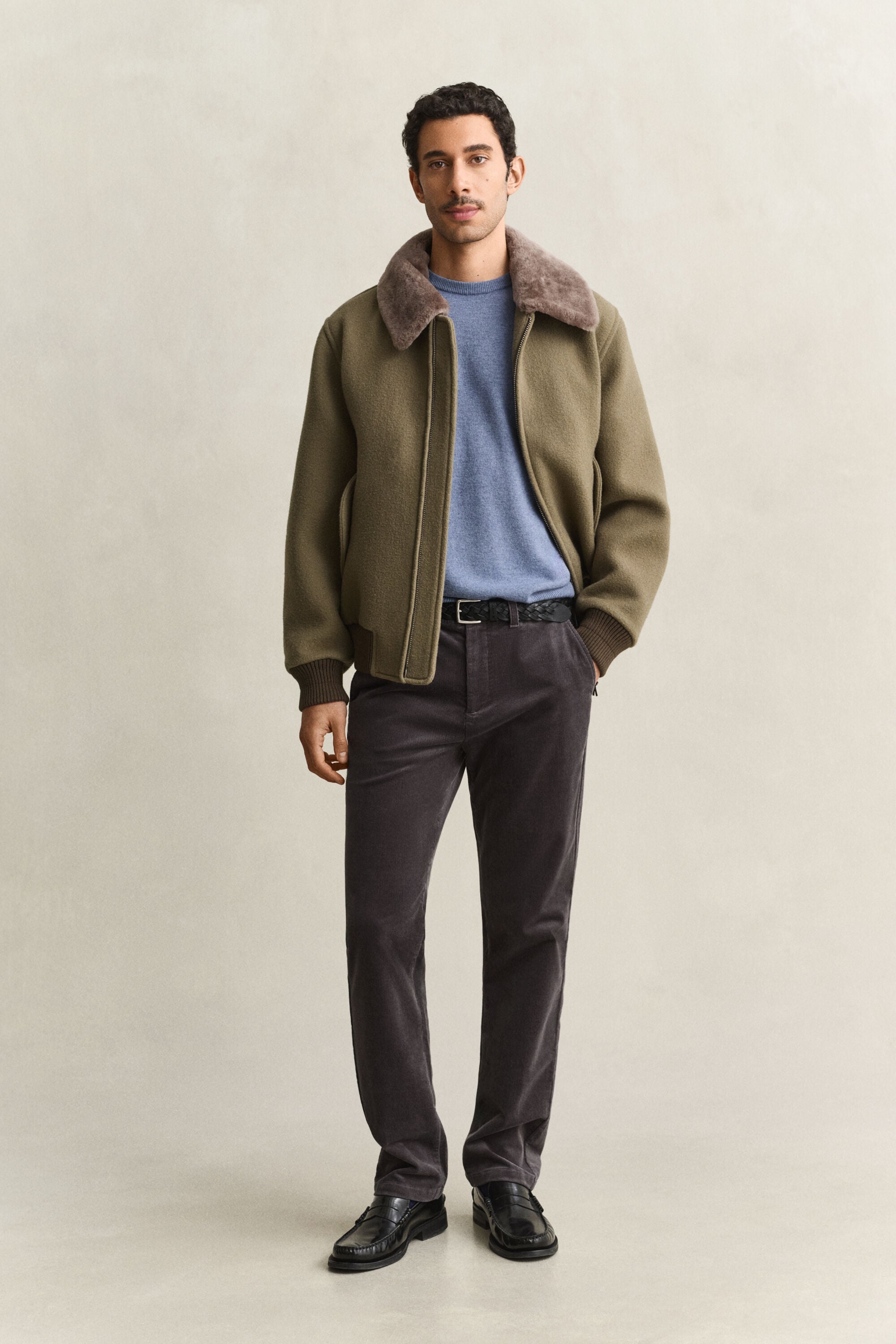 Pull col rond en laine d’agneau