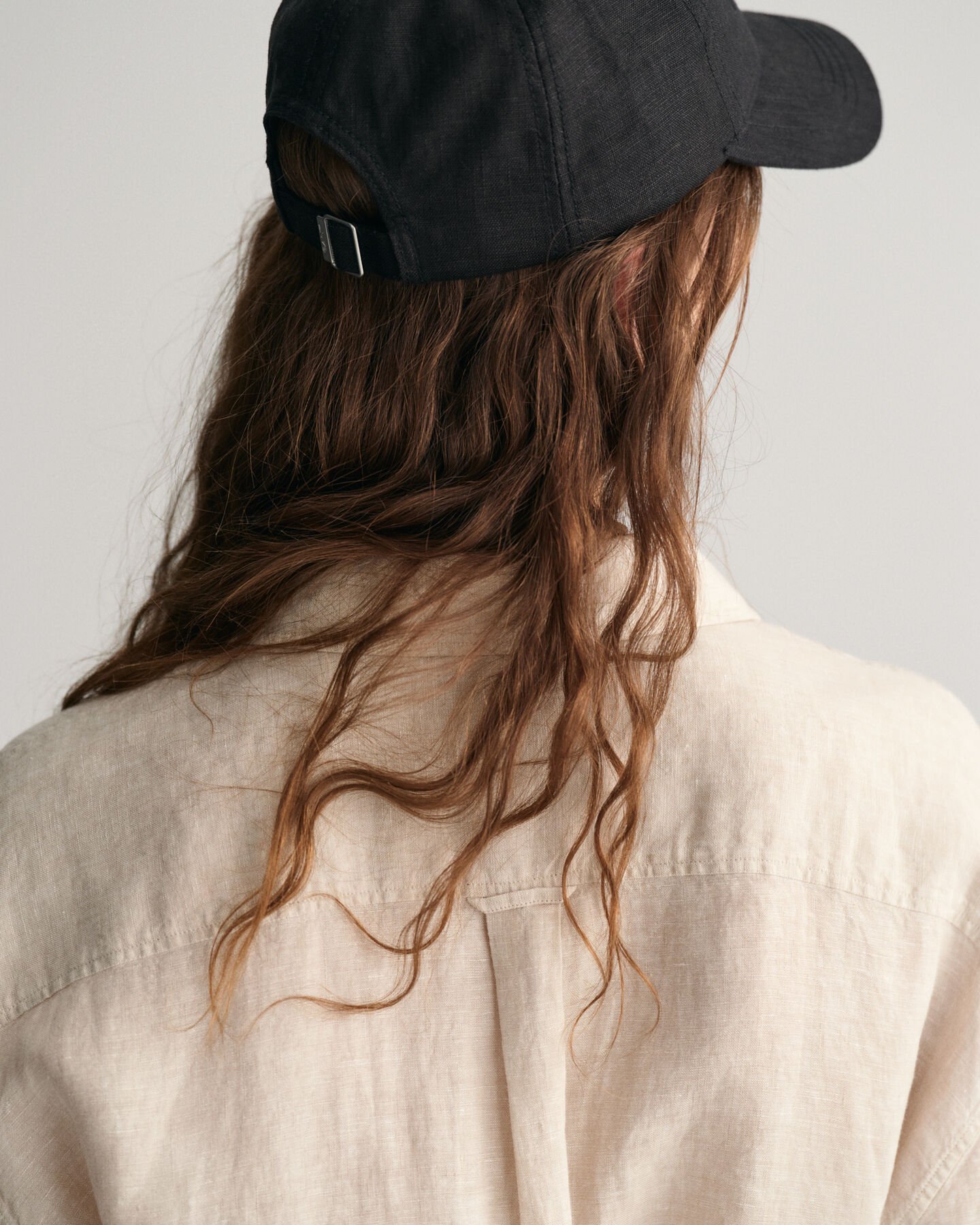 Linnen hemdjurk met korte mouwen