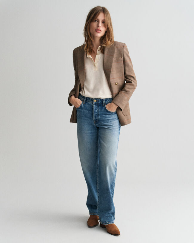 Regular Fit Club blazer met ruiten